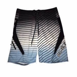 Men's Billabong Blue & Black Swimsuit Board Shorts